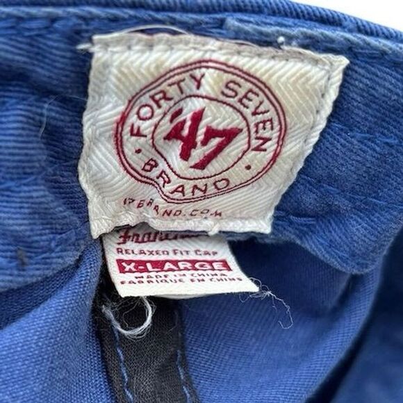 Chicago Cubs '47 Brand Blue Adjustable Baseball Cap Unisex Adult MLB xl - Picture 6 of 6